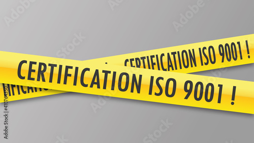 Logo certification iso 9001.