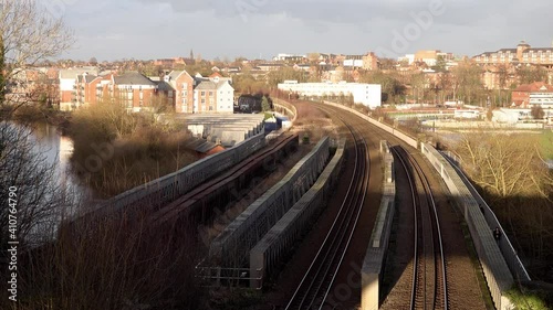 Timelapse of Chester Railway station during sunset