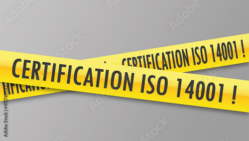 Logo certification iso 14001. 