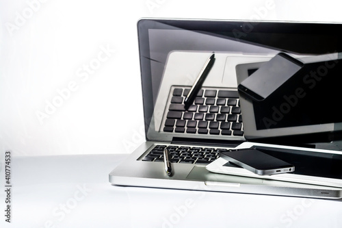 office, computer, tablet, smartpnones, notebook