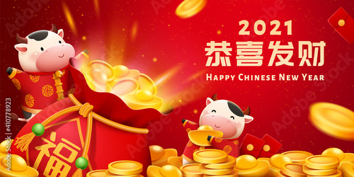 2021 CNY lucky money bag banner