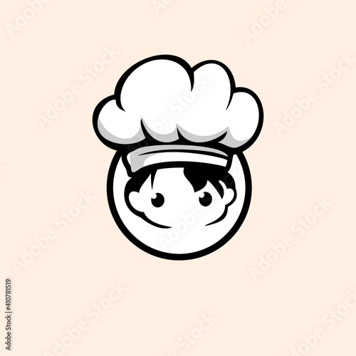 Simple kid Chef Design, vector illustration