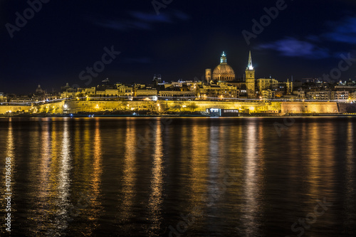 Illuminated Buildings At Waterfront © giovanni gottoli/EyeEm
