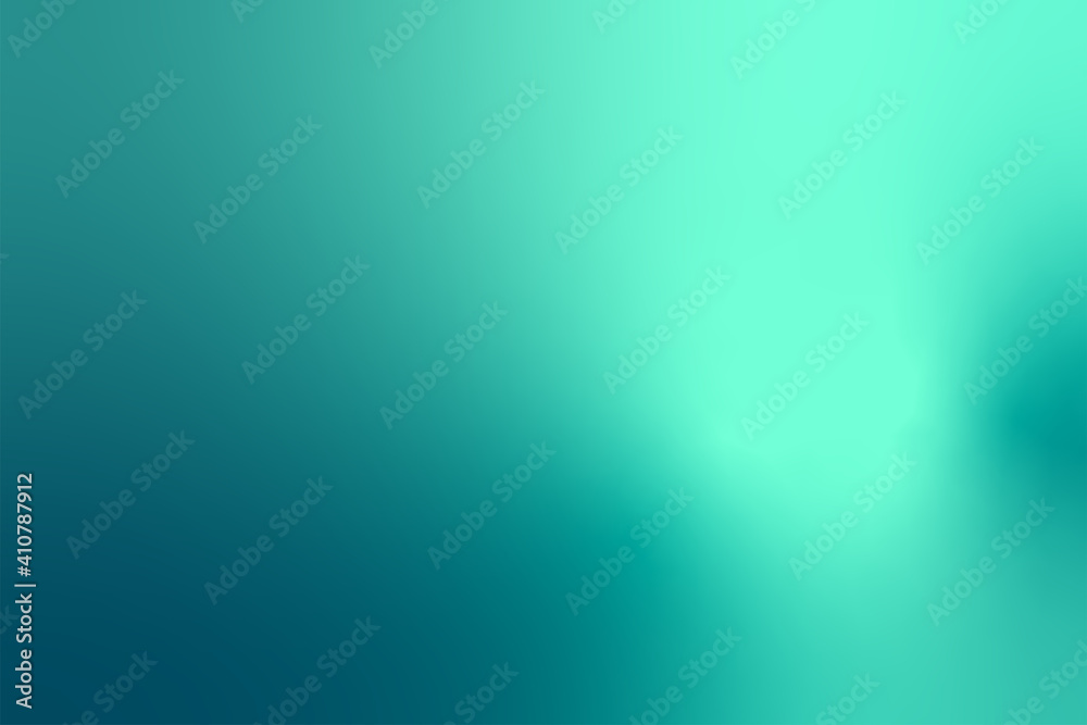 abstract color gradient background, creative graphic wallpaper with light green and deep blue for presentation, concept of deep blue sea or ocean