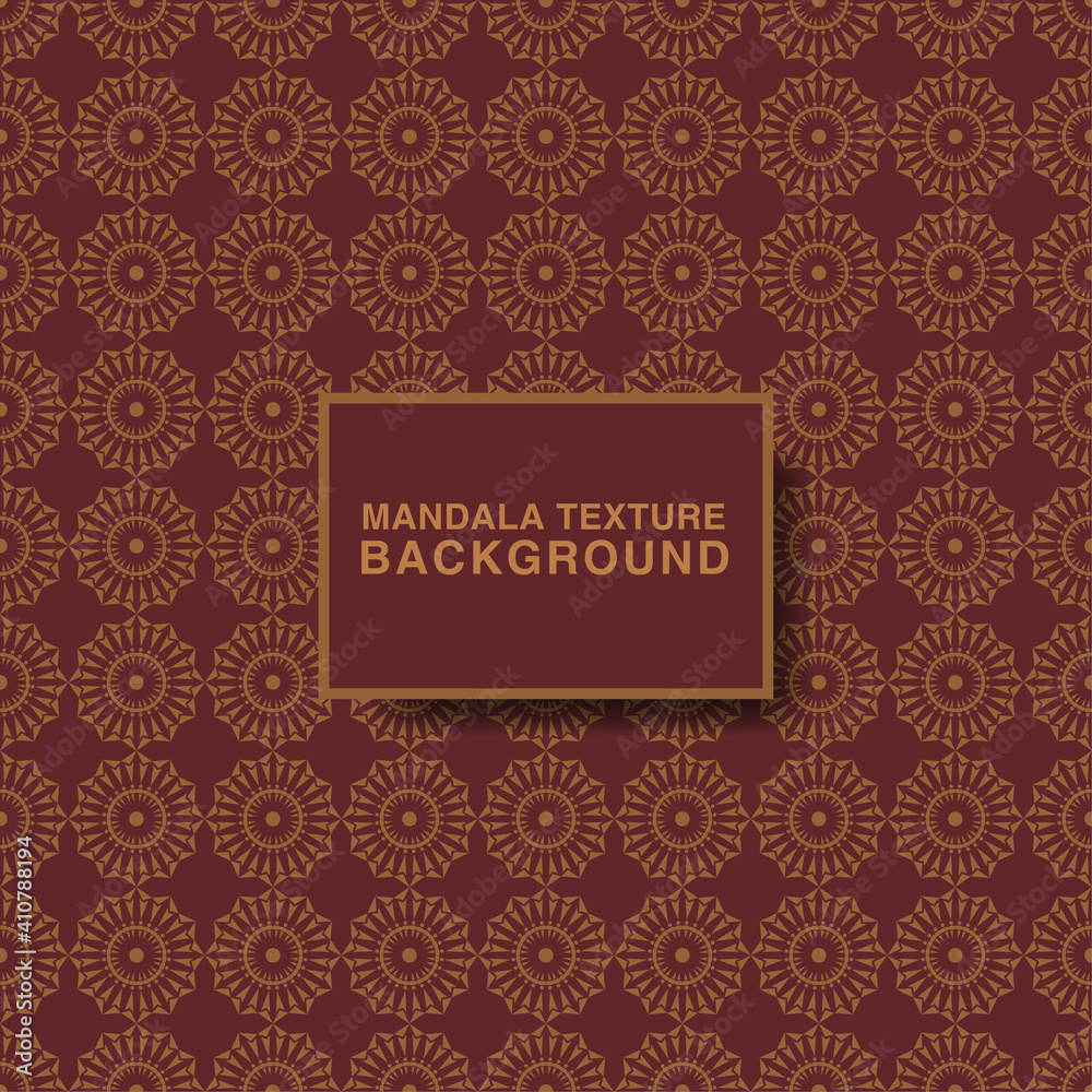 red mandala seamless pattern vector illustration 