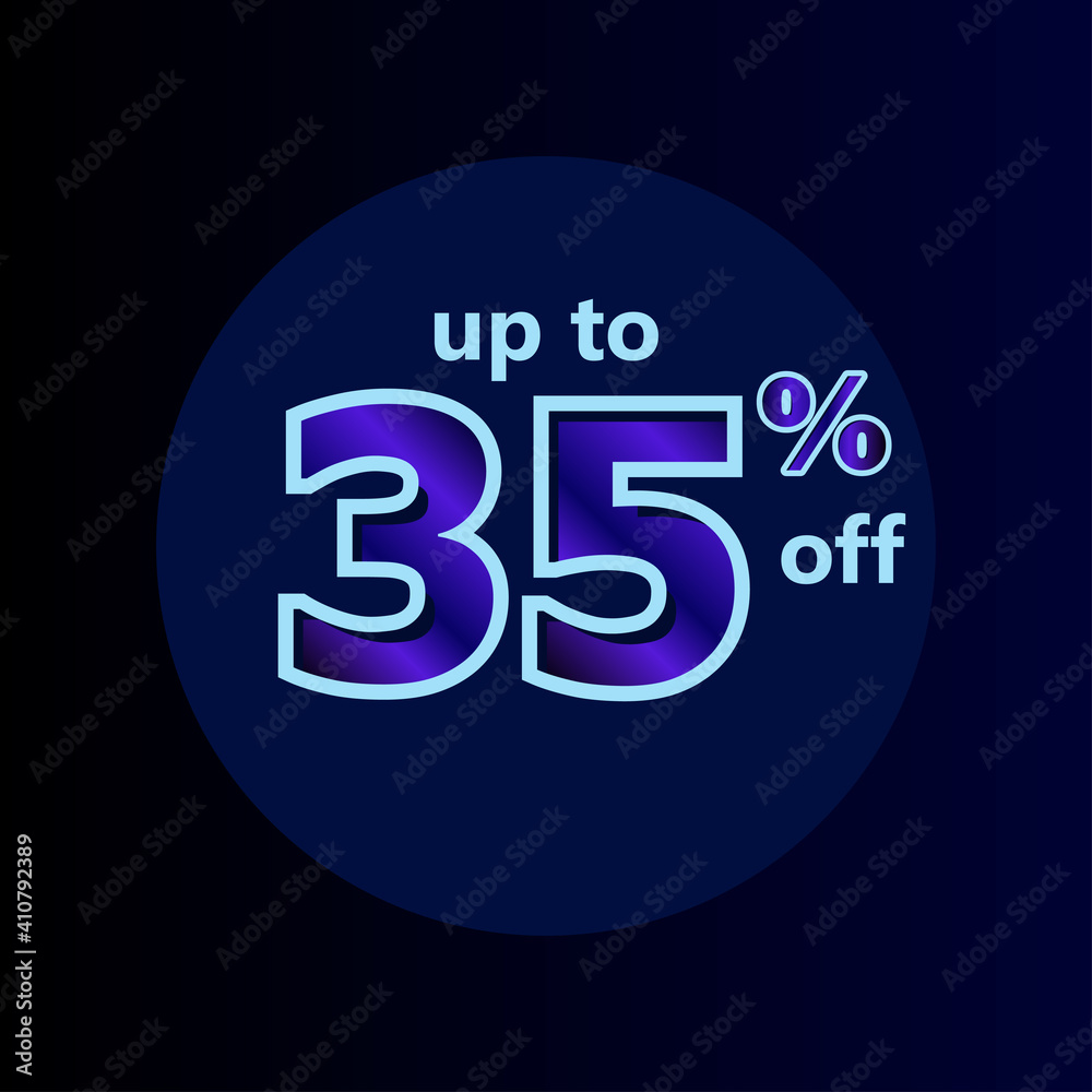 Discount up to 35% off Label Vector Template Design Illustration Discount up to 35% off Label Vector Template Design Illustration
