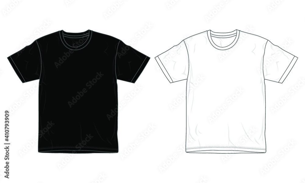 t shirt design template / mockup black and white for men, graphic ...