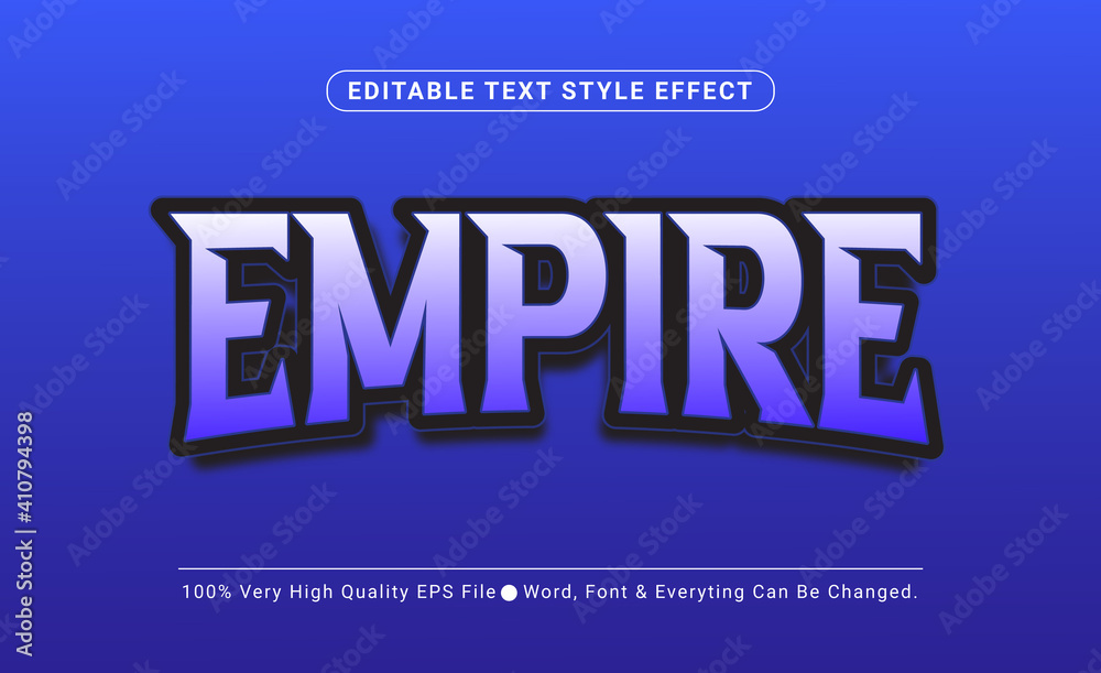 Empire Esport Text Effect, Editable Text Effect