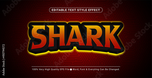 Shark Gaming Esport Text Effect, Editable Text Effect