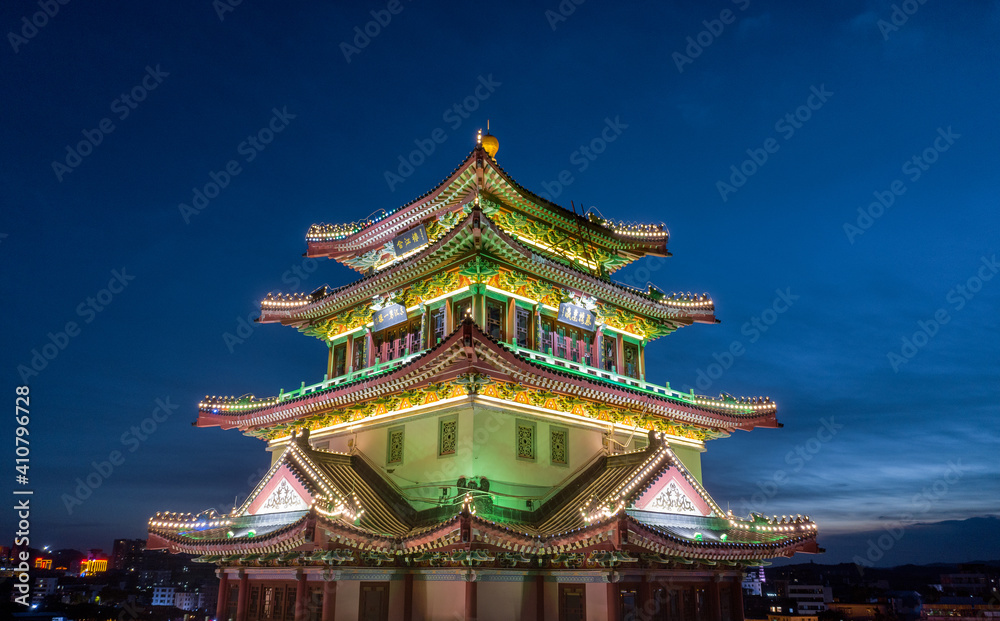 Night View of Hejiang Tower , Huizhou City, Guangdong province, China Night View of Hejiang Tower , Huizhou City, Guangdong province, China