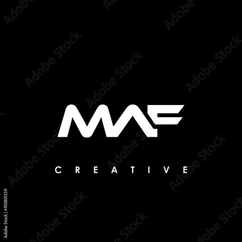 MAF Letter Initial Logo Design Template Vector Illustration photo