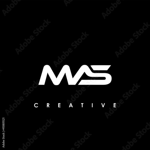 MAS Letter Initial Logo Design Template Vector Illustration photo