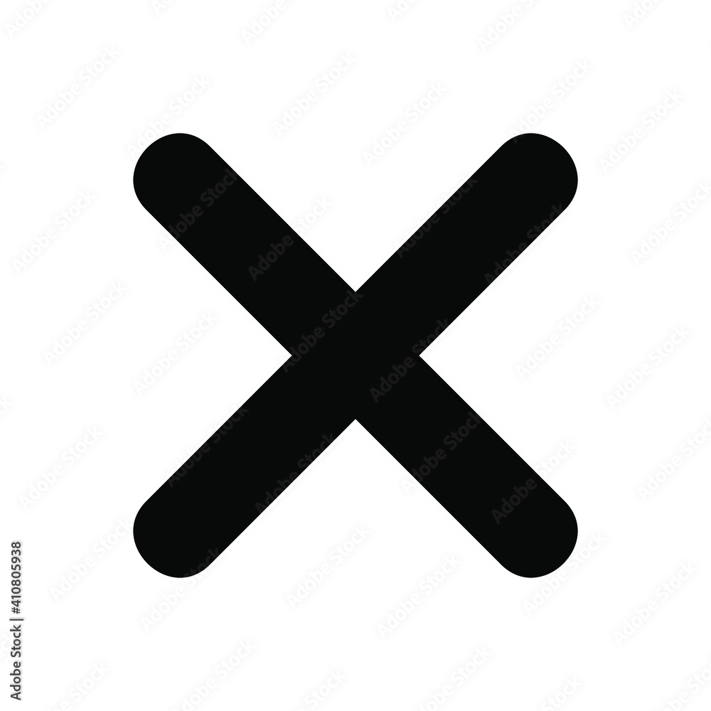 Delete cross sign icon Delete cross sign icon