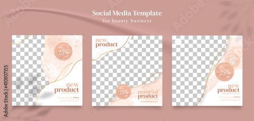 Skin care social media post template