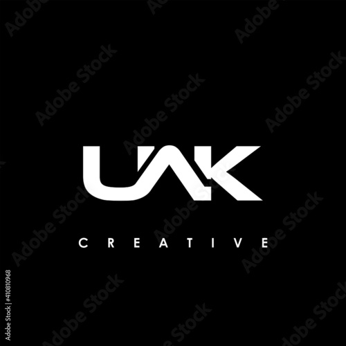 UAK Letter Initial Logo Design Template Vector Illustration