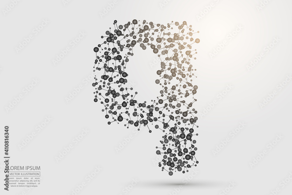 English letters abstract font consists 3d of triangles, lines, dots and connections. Vector illustration EPS 10. English letters abstract font consists 3d of triangles, lines, dots and connections. Vector illustration EPS 10.