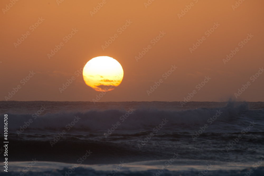 sunset over the ocean, Point D'Entrecasteaux, Western Australia