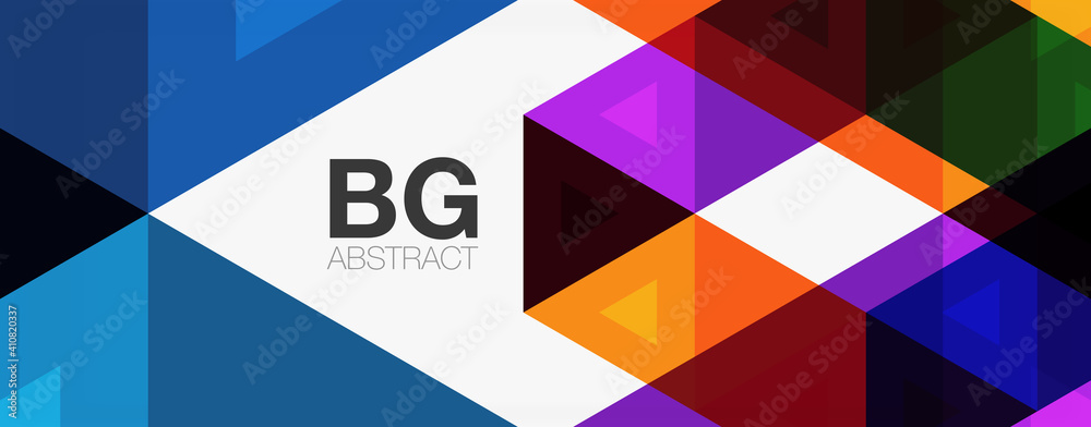 Mosaic triangle pattern abstract background for cover, banner, flyer and poster and other template