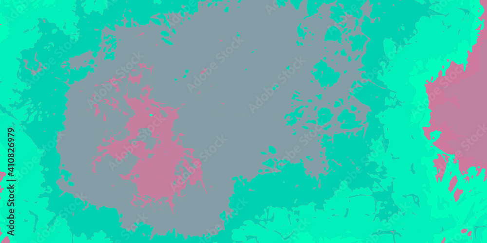 Obraz premium abstract fractal colorful blue aquamarine cerulean mint azure marbled stone wall concete cement grunge image paint background bg texture wallpaper art frame sample illustration board