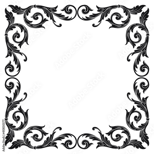 Decorative frames. Retro ornamental frame, vintage rectangle ornaments and ornate border. Decorative wedding frames, antique museum picture borders or deco devider. Isolated icons vector set