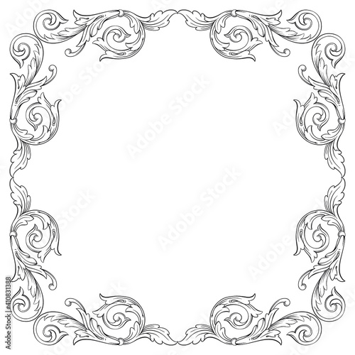 Decorative frames. Retro ornamental frame, vintage rectangle ornaments and ornate border. Decorative wedding frames, antique museum picture borders or deco devider. Isolated icons vector set