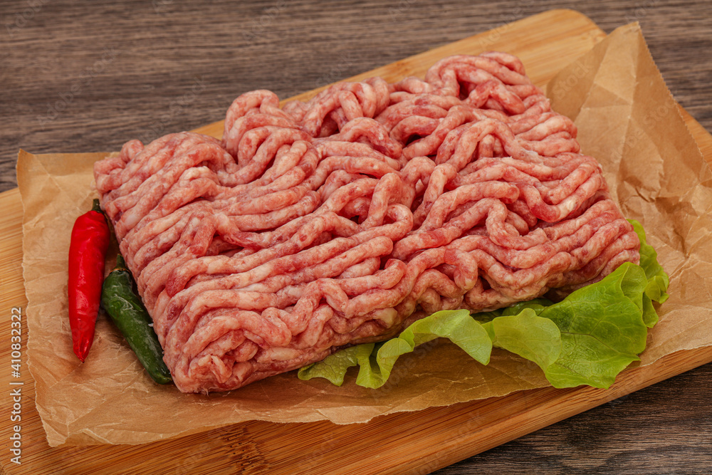 Raw Minced pork meat for cooking Raw Minced pork meat for cooking