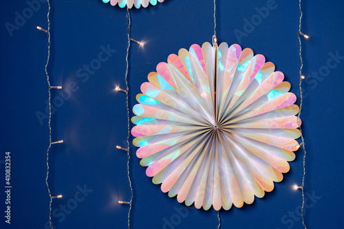 Cardboard spinner wall decoration for birthday party