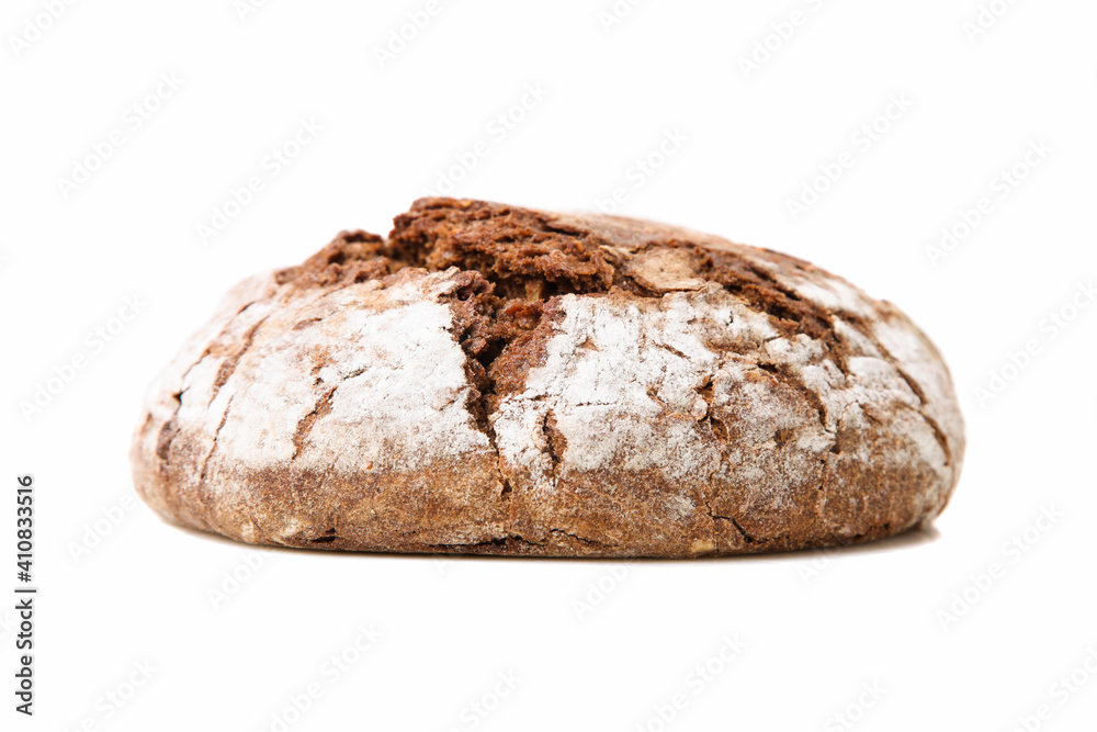 Loaf of round rye bread