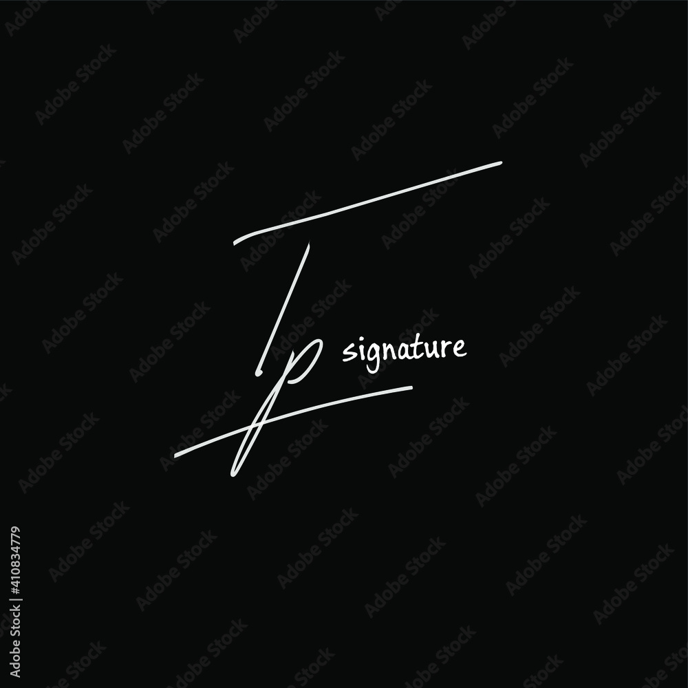 TP initial handwritten calligraphy, for monogram and logo TP initial handwritten calligraphy, for monogram and logo
