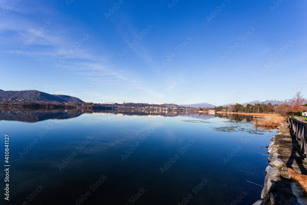 Comabbio lake, Province of Varese, Lombardy region, Italy