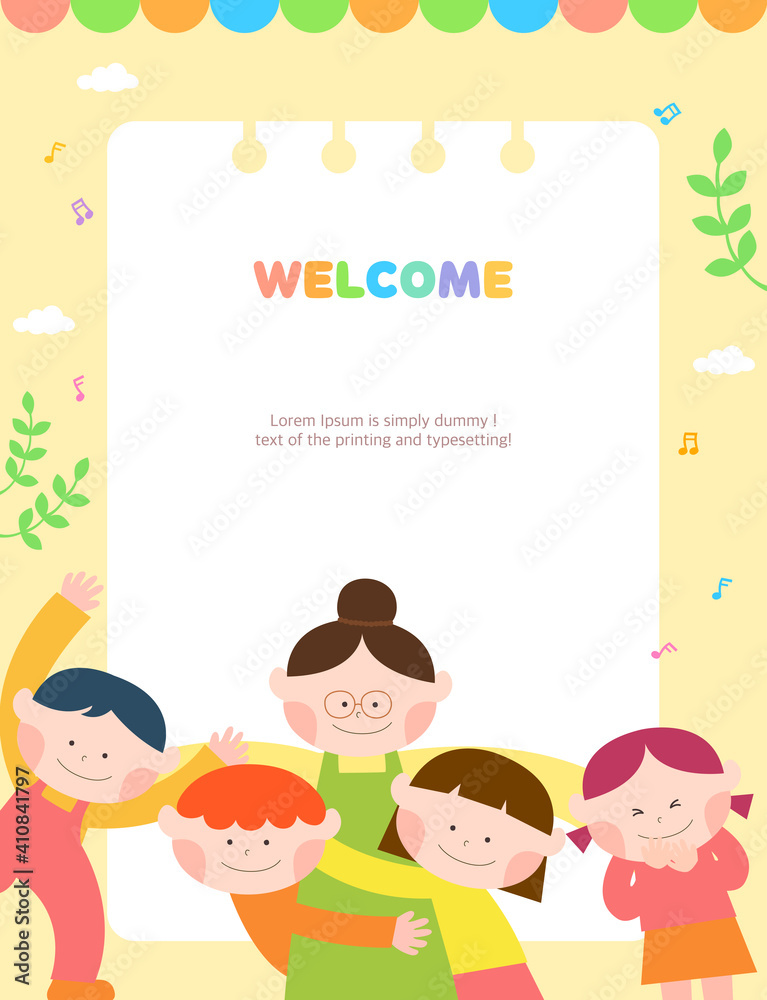 Cute Children's Illustration Frame Collection Cute Children's Illustration Frame Collection