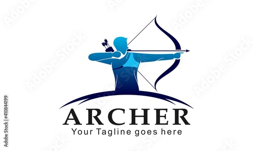 Fotografia Archer creative vector logo