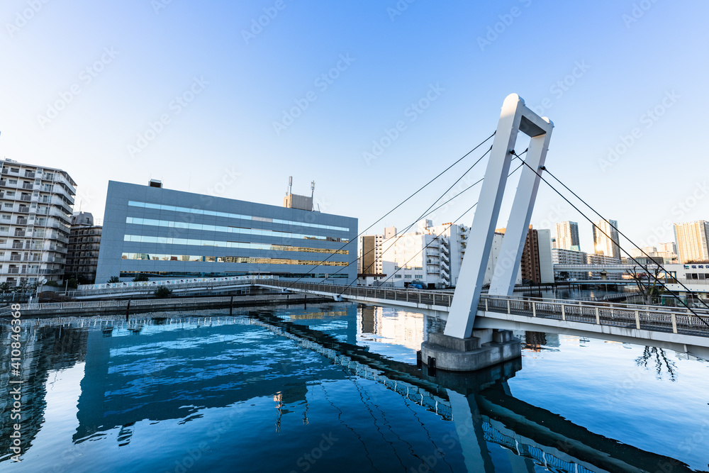 Obraz premium 日本 歩行者・自転車専用橋 しおかぜ橋