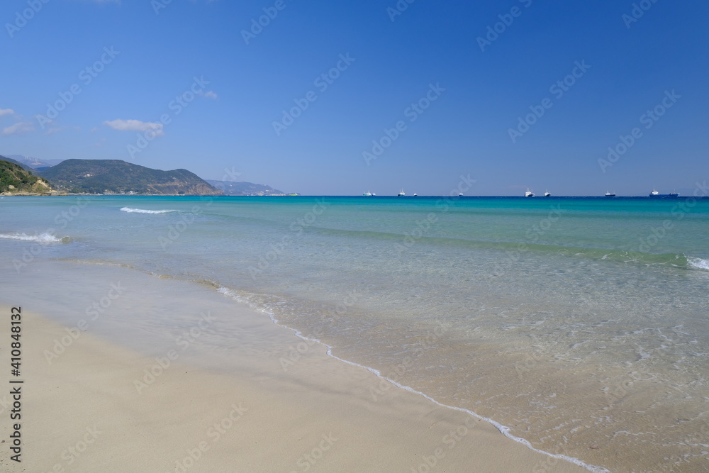 美しい海と砂浜　伊豆白浜海岸