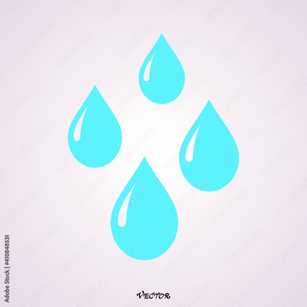 vector water drops illustration, nature icon - water raindrops vector water drops illustration, nature icon - water raindrops