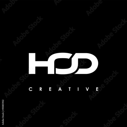 HOD Letter Initial Logo Design Template Vector Illustration
