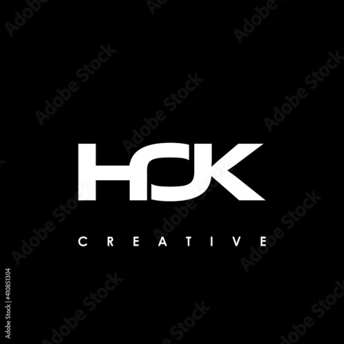 HOK Letter Initial Logo Design Template Vector Illustration photo