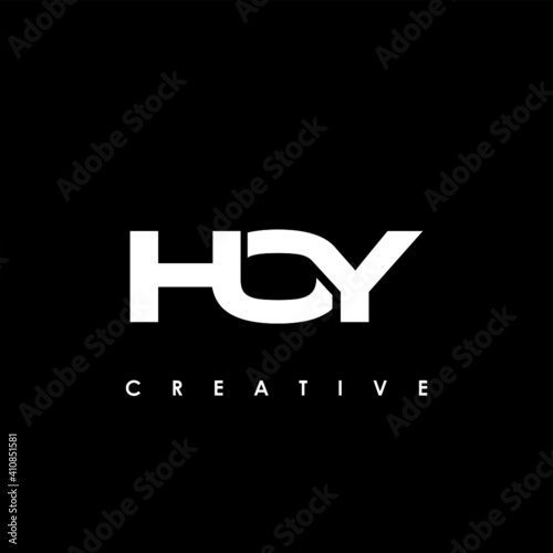HOY Letter Initial Logo Design Template Vector Illustration