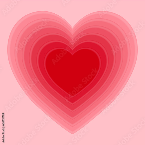 Beautiful pink heart. Background for decoration of festive materials for valentine's day.