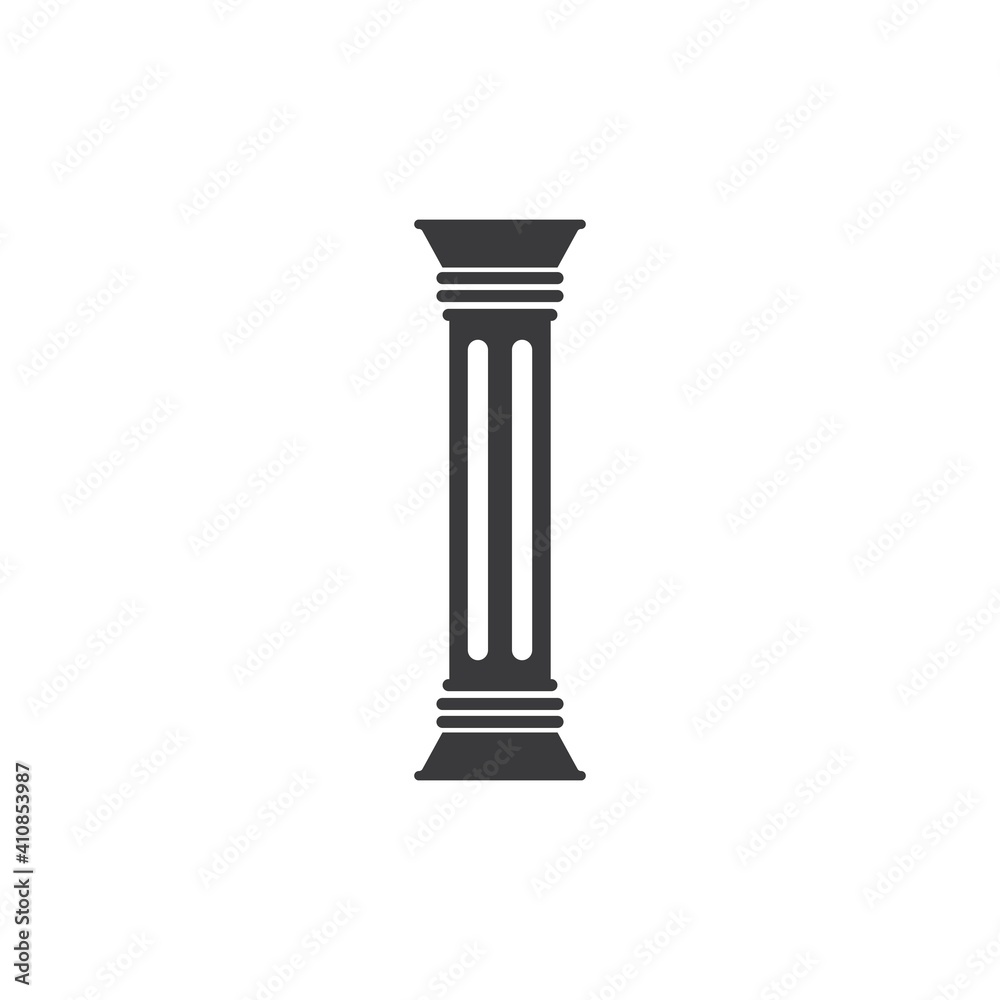 pillar icon vector Template illustration pillar icon vector Template illustration