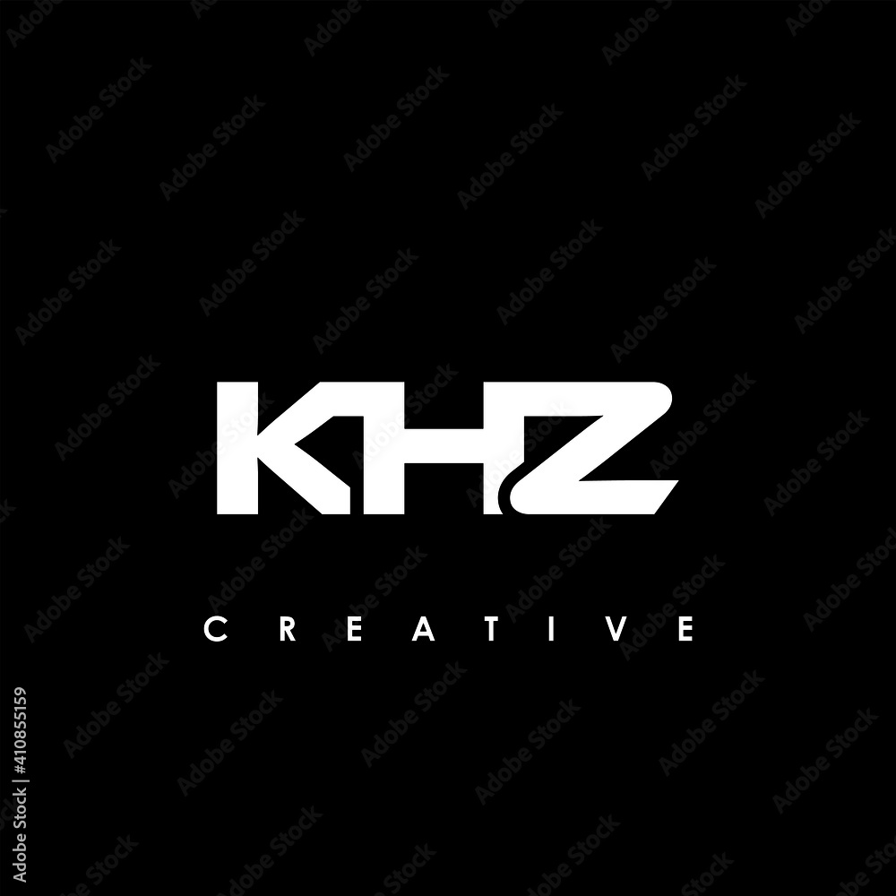 Fototapeta premium KHZ Letter Initial Logo Design Template Vector Illustration