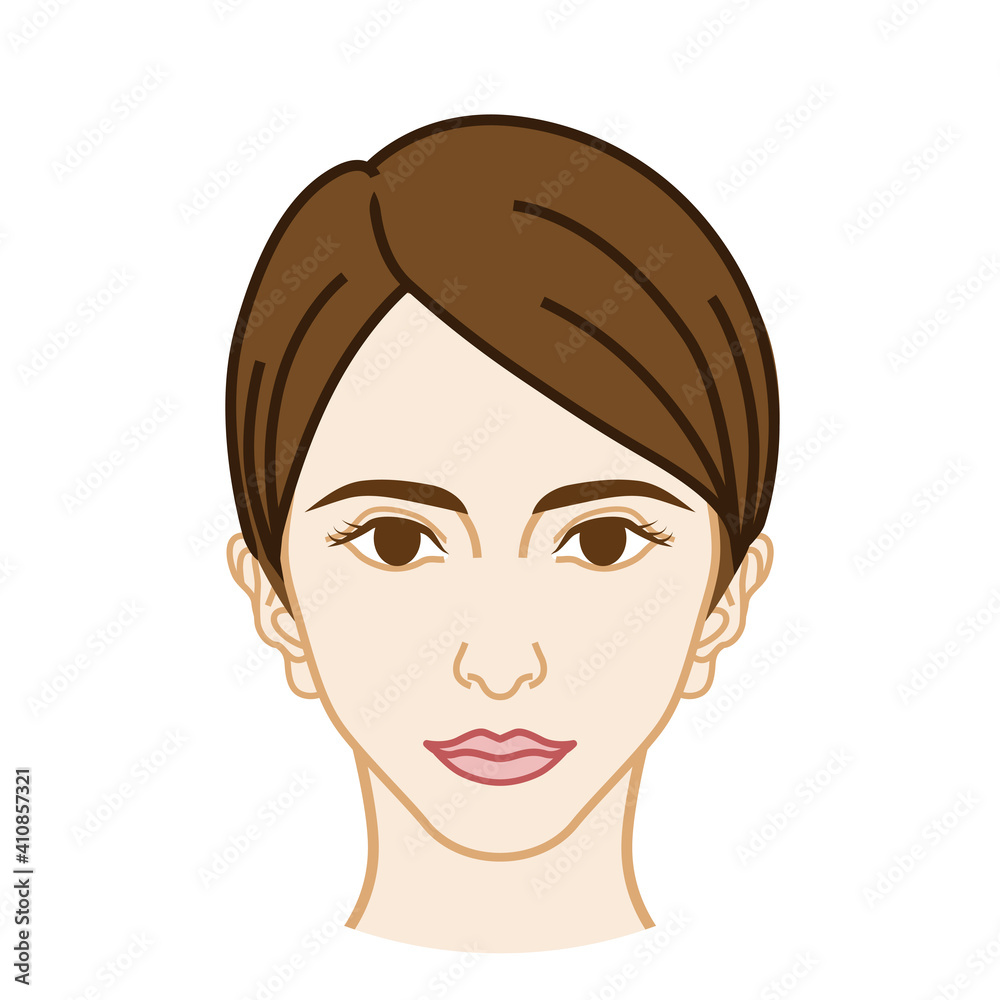 Woman's face - front view