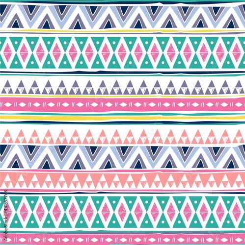 Tribal Navajo seamless pattern. Aztec geometric print. Ethnic hipster backdrop