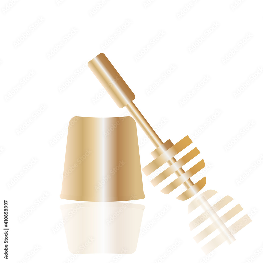 Golden toilet brush.  Political symbol of the opposition in Russia. 