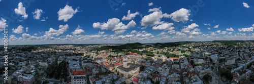 Aerial view on Lviv from drone © Ruslan