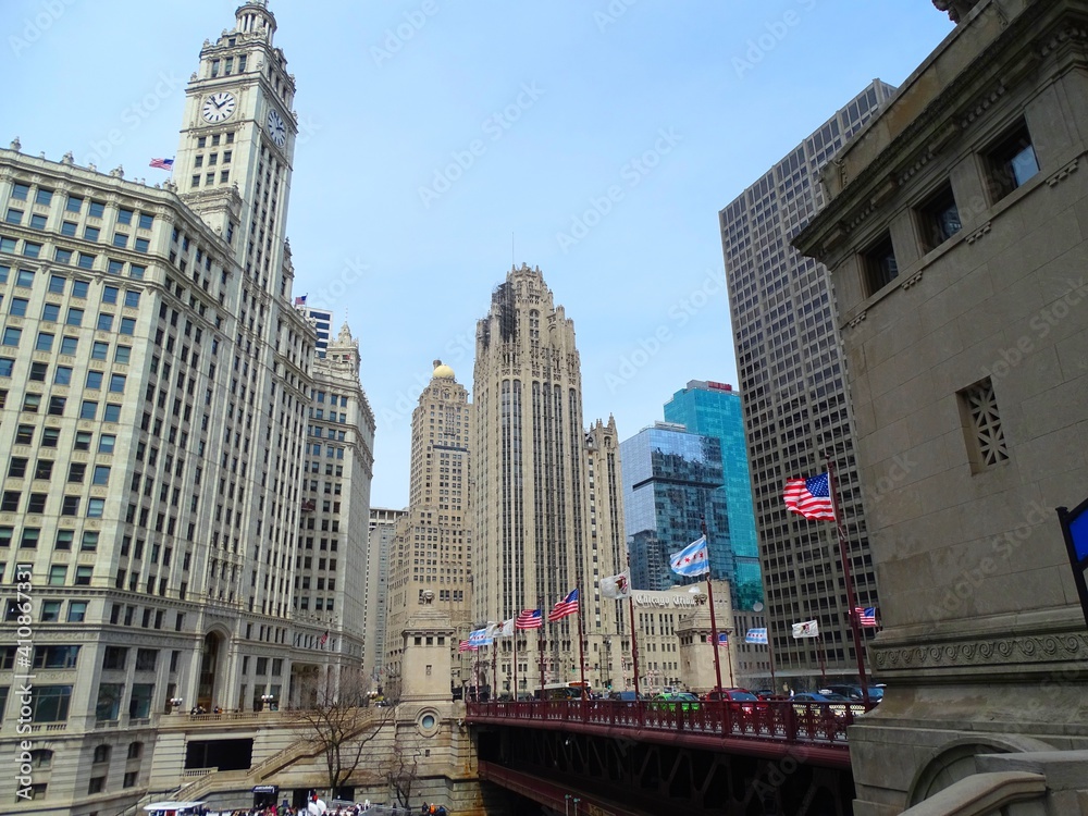 Obraz premium North America, USA, Illinois, city of Chicago