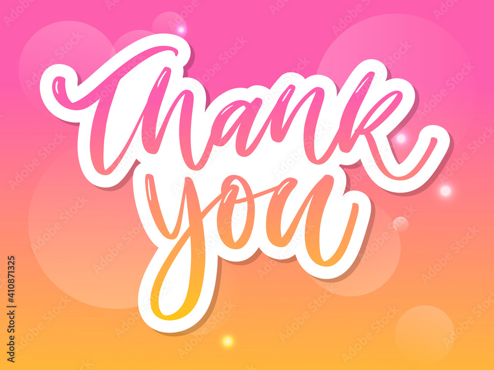 thank you Slogan print for textile t-shirt vector. thank you Slogan print for textile t-shirt vector.