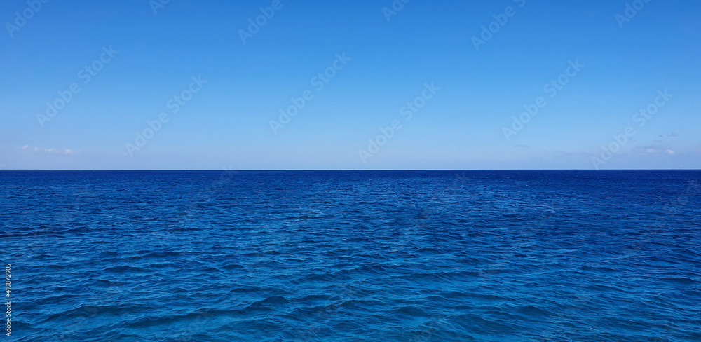 blue sea and sky