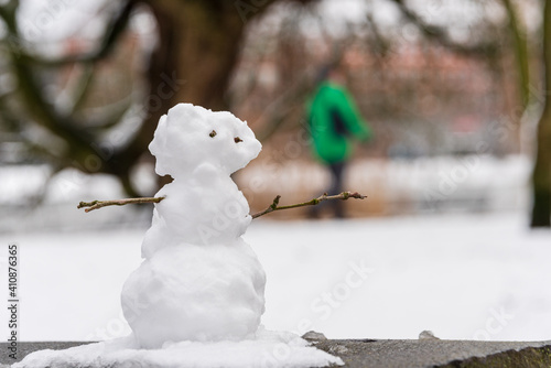 Wintereinbruch in Kiel Innenstadt, Schrevenpark und Hiroshimapark photo