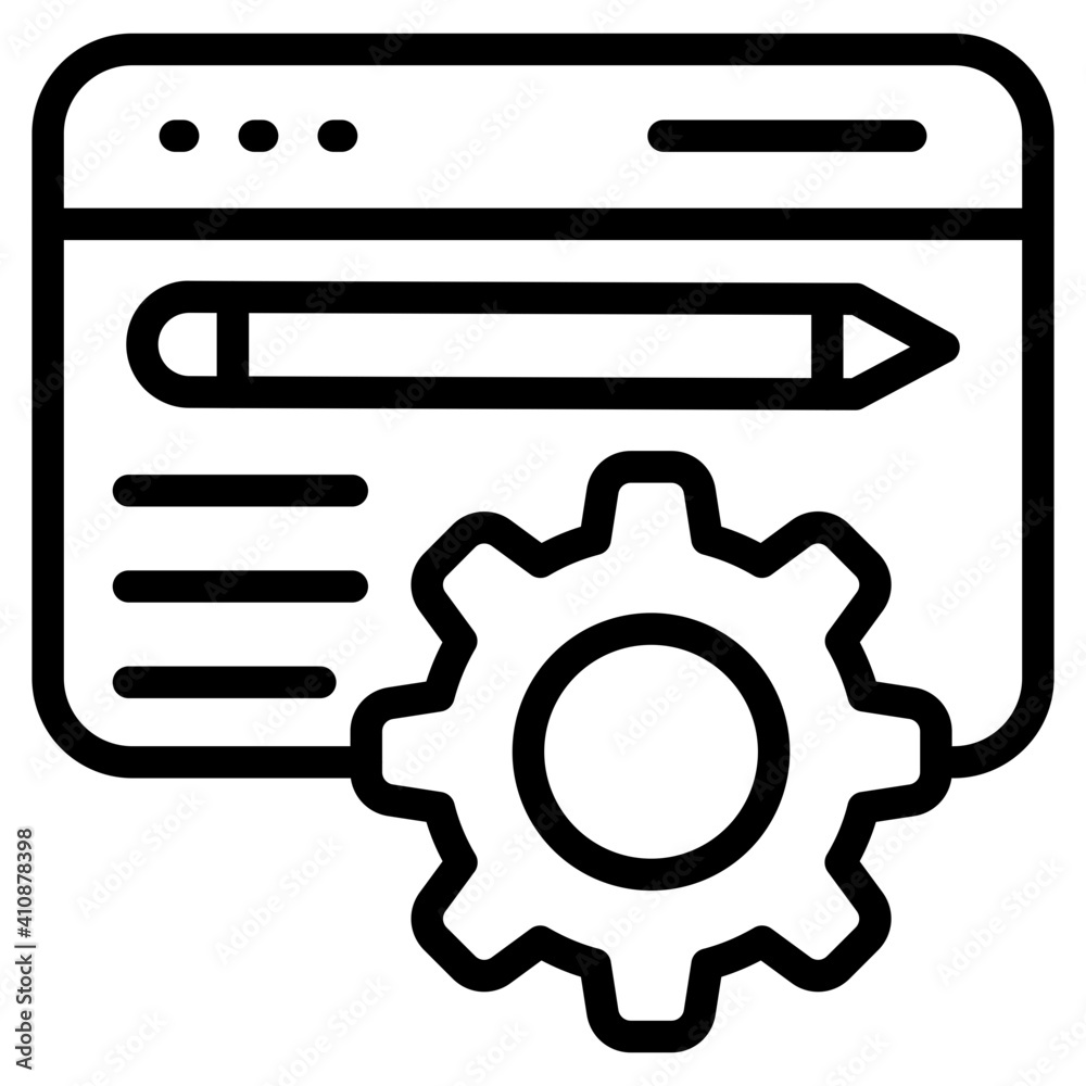 Article management icon in modern style Article management icon in modern style